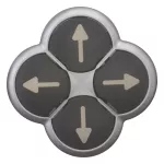 M22-D4-S-X7 przycisk 4-pozycyjny czarny strzałki