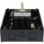 P3-63/I4-SI/HI11 Rozłącznik bezpieczeństwa, 3 bieg.+1NO+1NC, 63 A, funkcja awaryjnego zatrzymania, Blok. w pozycji 0 z osłoną blokady, z tabliczką ostrzegawczą "rozłącznik bezpieczeństwa", w obudowie IP65, pokrętło czerwono-żółte z blokadą na kłódkę