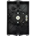 T0-2-15679/I1/SVB-SW Przełącznik Zał.-Wył., 3 bieg. + 1 NO, 20 A, 90 °, w obudowie IP65, pokrętło czarne z blokadą na kłódkę