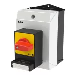 T0-2-1/I1/SVC(S)-RT Rozłączniki panikowe, 3 bieg., 20 A, z zamknięciem na kłódkę SVC, tabliczka 0-1, 90 °, bez samopowrotu, P, w obudowie IP65, pokrętło czerwono-żółte z zamknięciem na kłódkę