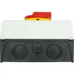 P3-63/I4/SVB/N Rozłącznik główny, 3 bieg.+N, 63 A, w obudowie IP65, pokrętło czerwono-żółte z blokadą na kłódkę