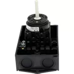 T0-3-15680/I1/SVB Rozłącznik główny, 3 bieg. + N + 1 NO + 1 NC, 20 A, funkcja awaryjnego zatrzymania, 90 °, blok. na kłódkę w pozycji Wył., w obudowie IP65, pokrętło czerwono-żółte z blokadą na kłódkę