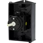 T0-3-15680/I1/SVB Rozłącznik główny, 3 bieg. + N + 1 NO + 1 NC, 20 A, funkcja awaryjnego zatrzymania, 90 °, blok. na kłódkę w pozycji Wył., w obudowie IP65, pokrętło czerwono-żółte z blokadą na kłódkę