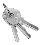 Kłódka z długim jarzmem 40 mm, 3 klucze