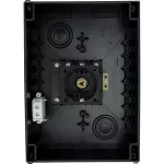 P3-100/I5/SVB/N Rozłącznik główny, 3 bieg.+N, 100 A, w obudowie IP65, pokrętło czerwono-żółte z blokadą na kłódkę