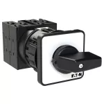 T0-3-8901/EZ Przełącznik Zał.-Wył., 3 bieg. + N + 1 NO + 1 NC, 20 A, 90 °, montaż natablicowy 22,3 mm, pokrętło czarne bez możliwości blokady