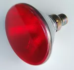 Promiennik podczerwieni rubinowy PAR E27 100W 230V szkło twarde PRASOWANE 5000h