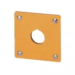 M22-EY1 Płyta czołowa (żółta) do montażu podtynkowego - 1 otwór