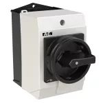 T0-3-15683/I1/SVB-SW Przełącznik Zał.-Wył., 3 bieg. + 2 NO + 1 NC, 20 A, 90 °, w obudowie IP65, pokrętło czarne z blokadą na kłódkę