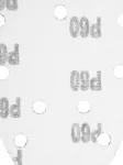 Papiery ścierne na rzep, żelazko 80 x 140 mm, P60, 5 szt., z 11 otworami do 59G336