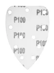 Papiery ścierne na rzep, żelazko 80 x 140 mm, P100, 5 szt., z 11 otworami do 59G336