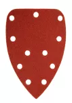 Papiery ścierne na rzep, żelazko 80 x 140 mm, P120, 5 szt., z 11 otworami do 59G336