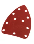 Papiery ścierne na rzep, żelazko 80 x 140 mm, P180, 5 szt., z 11 otworami do 59G336