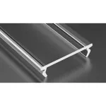 KLOSZ DO PROFILU LED DOUBLE, 202cm, PMMA, TRANSPARENTNY 93%