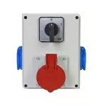 Rozdzielnica stacjonarna KARWIA 16A 4P 2*GW wył. 0-1 IP44