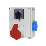 Rozdzielnica stacjonarna KARWIA 32A 4P GW wył. 0-1 IP44