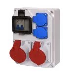 Rozdzielnica stacjonarna MIKOŁAJKI 4M 2*32A 5P 2*GW IP44 bez zabezpieczeń