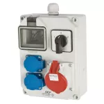 Rozdzielnica stacjonarna MIKOŁAJKI 4M wył. L-0-P 16A 5P 2*GW IP44 bez zabezpieczeń