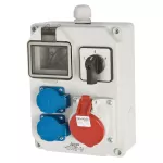 Rozdzielnica stacjonarna MIKOŁAJKI 4M wył. L-0-P 32A 5P 2*GW IP44 bez zabezpieczeń