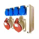 Rozdzielnica stacjonarna CIECHANÓW 2*32A 5P, 2*GW lP44 bez zabezpieczeń