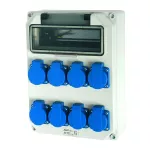 Rozdzielnica stacjonarna HEL IP44 10M 8*GW IP44 bez zabezpieczeń