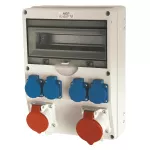 Rozdzielnica stacjonarna POZNAŃ IP65 12M 2*32A 5P, 3*GW IP44 bez zabezpieczeń