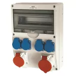 Rozdzielnica stacjonarna POZNAŃ IP65 12M 32A 5P, 16A 5P, 4*GW IP44 bez zabezpieczeń