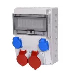 Rozdzielnica stacjonarna JASTARNIA IP44 11M 32A 5P, 16A 5P, 2*GW IP44 bez zabezpieczeń