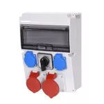 Rozdzielnica stacjonarna JASTARNIA IP44 11M wył. L-0-P 40A, 32A 5P, 16A 5P, 2*GW IP44 bez zabezpieczeń