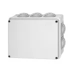 Puszka instalacyjna z dławikami, śruby metalowe, IP65, wym.: 240*190*90 mm