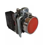 Przycisk sterujący XB4 z guzikiem krytym NC czerwony IP65, tablicowy