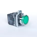 Przycisk sterujący XB4 z podświetleniem 230V NO zielony IP65, tablicowy