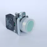 Przycisk sterujący XB5 z guzikiem krytym NO zielony IP65, pasuje do kaset XAL