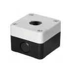 Kaseta sterownicza do przycisków XB5, 1 otwór, podstawa szara, pokrywa czarna, IP 65