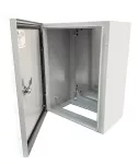OBM504020 Obudowa metalowa nadtynkowa 500*400*200 mm IP66 wyposażona w płytę montażową RAL7035