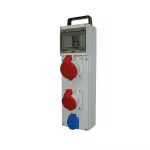 Rozdzielnica stacjonarna EŁK 6M 32A 5P, 16A 5P, GW IP44 bez zabezpieczeń