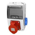 Rozdzielnica stacjonarna JURATA 6 modułów 16A 5P 2*GW IP44 bez zabezpieczeń