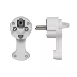 Wtyczka kątowa płaska z uchwytem 16A 2P+Z 230V IP44 Uni-Schuko biała