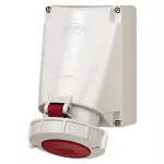 132A - Gniazdo naścienne 2-częściowe, 63A 4p 6h 400V, IP67, X-CONTACT, zaciski śrubowe