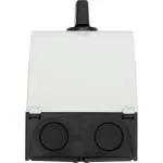 T0-3-15433/I1 Przełącznik zasilania, Styki: 6, 20 A, tabliczka: HAND-0-AUTO, 45 °, bez samopowrotu, w obudowie IP65, pokrętło czarne bez możliwości blokady