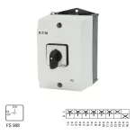 T3-4-15682/I2 Przełącznik Zał.-Wył., 6 bieg. + 1 NO + 1 NC, 32 A, 90 °, w obudowie IP65, pokrętło czarne bez możliwości blokady