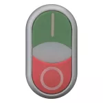 M22-DDLM-GR-X1/X0 Napęd przycisku podwójnego, podświetlane