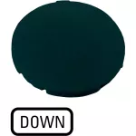 M22-XD-S-GB4 Wkładka przycisku, płaska czarna,z opis