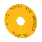 M22-XAK2 szyld do przycisku M22-PV.. W 4 językach