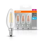 Lampa LED BASE Classic B40 4W/840 230V Filament szkło przezroczyste E14 FS3 OSRAM