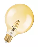 Lampa VINTAGE 1906 dim CL GLOBE125 Filament szkło przezroczyste GOLD 55 dim 7W 825 E27