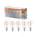 Lampa LED BASE Classic P40 4W/827 230V Filament szkło przezroczyste E14 FS5 OSRAM