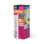 Lampa LED VALUE Classic B40 non-dim Filament szkło przezroczyste 4W 827 E14