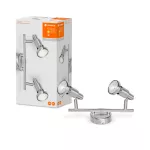 Oprawa LED SPOT BRUSHED SILVER GU10 2 x 2.6W 2700K