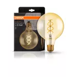 Lampa VINTAGE 1906 CL GLOBE125 Filament szkło przezroczyste GOLD 27 non-dim 5W 820 E27